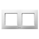 ARIA Ramka podwójna do łączników IP-44 - kolor biały
