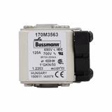 FUSE 125A 690V 1*GKN/50 AR UC Wkładka szybka 125A AC 690V rozmiar 1 45x59x51 mm aR, 170M3563 EATON