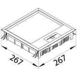 tehalit.VE-EE Pokrywa uchylna VEQ12 244x244 wykładzina 12mm stal nierdzewna VEQ1212E HAGER