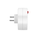 Rozgałęźnik 1x2P+Z, 2x2P/II z włącznikiem, biały OR-AE-13191 ORNO