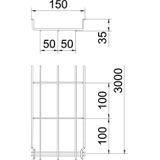 KORYTKO SIATKOWE GRM 35X150 FT