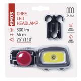 Latarka czołowa LED 330lm COB+CREE 3×AAA P3531 EMOS