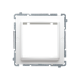 Simon Basic Adapter (przejściówka) na osprzęt standardu 45 × 45 mm. Montaż do puszki na łapki i wkręty biały BMA45M/11 KONTAKT