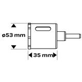 Wiertło diamentowe do gresu 53 mm