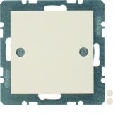 BERKER S.1 Zaślepka z elementem centralnym przykręcanym kremowy połysk 10098912 HAGER