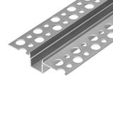 Profil aluminiowy do taśm LED, 2000 x 55 x 13 mm, wpuszczany w karton gips, srebrny