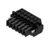 BL 3.50/06/180F SN BK BX Wtyk PCB (złącze wiązki), 3.50 mm, Liczba biegunów: 6, Przyłącze z jarzmem /66szt./ 1615820000 WEIDMÜLLER