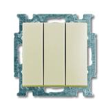 BASIC55 Wyłącznik z klawiszem potrójny 1-polowy kremowy