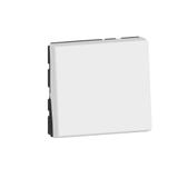 MOSAIC PRZYCISK JEDNOBIEGUNOWY - 2 MODUŁY BIAŁY 6X-250V~, Legrand