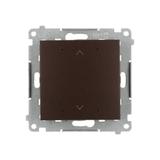 Simon 54 GO Sterownik przyciskowy do obsługi rolety żaluzji markizy firany sterowany smartfonem [WiFi] 2x5A 230V brąz mat DEZ1W.01/46 KONTAKT