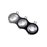 SUFITOWA OPRAWA PUNKTOWA MORENA, IP20, OKRĄGŁA, 3 OCZKA, CZARNA