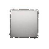 Simon Basic Przycisk dzwonek 10A 250V szybkozłączka srebrny mat BMD1.01/43 KONTAKT
