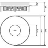 tehalit.VE-EE Pokrywa tubus IP54 20kN EKSR12 fi306 25mm stal nierdzewna EKSR120TM25 HAGER