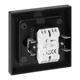 Łącznik podtynkowy jednobiegunowy Malta, 10A, 250V, WP-1M, czarny mat FMS-100/B ORNO