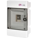Rozdzielnica podtynkowa 1x4 drzwi transparentne ECM4PT 001100142 ETI