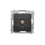 Simon 54 Gniazdo antenowe SAT pojedyncze Do instalacji indywidualnych czarny