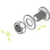 SGFM6×12 ŚRUBA Z ŁBEM GRZYBKOWYM