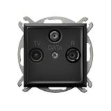 ARIA Gniazdo RTV-DATA - kolor czarny metalik