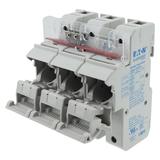 Podstawa bezpiecznikowa 22x58 3P 125A 690V AC mikroprzekaźnik CH223DMSU-F EATON