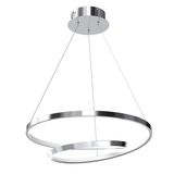 MILAGRO Lampa wisząca LUCERO CHROME 48W LED