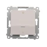 Simon 54 Łącznik dwubiegunowy z podświetleniem LED 10A szybkozłączka biały