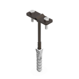 LA 9005 UCHWYT Z KOŁKIEM FI-10 12.1 LA 9005