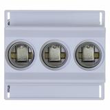 FUSE-BASE D02 3POL DIN HUT Podstawa bezpiecznikowa D02 E18 3P szyna DIN TFRN02C EATON