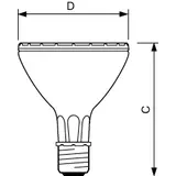 Lampa metalohalogenkowa E27 35W 230V 3000K barwa ciepła MASTERColour CDM-R Elite 35W/930 E27 PAR30L