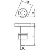 CL20HB M6x25 ZL Śruba z łbem młoteczkowym