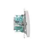 Simon Basic Łącznik dwubiegunowy 10A 250V szybkozłączka biały BMW2.01/11 KONTAKT