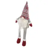 Dekoracje - LED siedzący krasnoludek świąteczny,  18x12x27 cm, 3x AA ciepła biel, IP20