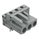 MCS-MIDI Classic gniazdo kątowe 3-bieg. szare raster 5 mm