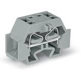 Złączka 4‑przewodowa 4mm2 szara ze stopką montażową 262‑341 /50szt./ WAGO