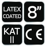 Rękawice robocze, bawełna z poliestrem pokryta lateksem, 2143X, rozmiar 8