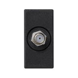 Simon Connect Płytka K45/2 gn. SAT (F) żeńskie 225x45mm + wkład szary grafit K102C/14 KONTAKT