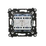 Simon 55 Łącznik schodowy podwójny bez piktogramu szybkozłączka Aluminium mat TW6/2.01/X/143 KONTAKT