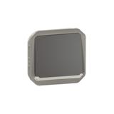 NOWE PLEXO - PRZY. JEDNOBIEGUNOWY Z PODŚWIETL. MECHANIZM 10A-250V~ ANTRACYT