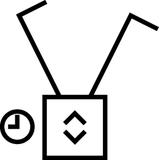 BERKER B.Kwadrat/S.1 Żaluzjowy łącznik czasowy z wyświetlaczem do sterowania żaluzjami krem 85741182