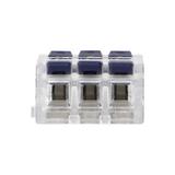 Złączka instalacyjna zaciskowa 3-przewodowa, dwustronna; na dowolny przewód 0,75-4mm2; IEC 250V/32A;