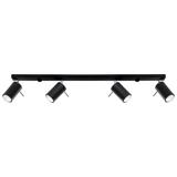 Sollux Plafon RING 4L czarny SL.0332