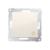 Simon 54 Przycisk „światło” 10A szybkozłączka kremowy