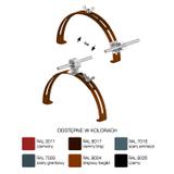 AN-15P/LA/S-N Uchwyt gąsior.rozsuw.Z-zatrz. H=3,5cm /LA/ szary