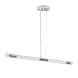 Milagro lampa wisząca Bastone 2xE14 biała/chrom MLP6566
