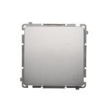 Simon Basic Przycisk dzwonek 16A 250V zaciski śrubowe srebrny mat BMD1A.01/43 KONTAKT