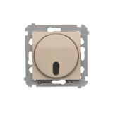 Simon 54 Ściemniacz naciskowy i zdalnie sterowany 20–500 W kremowy