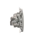 Simon Basic Gniazdo antenowe R-TV zakończeniowe do gniazd przelotowych 1x wejście: 5–862 MHz srebrny