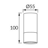 Lampa oprawa sufitowa PUZON DWL max 35W GU10 złoty GOLDEN 04241 IDEUS