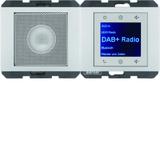 Berker K.5 Radio Touch podtynkowe DAB+ z głośnikiem aluminium 29807003 HAGER
