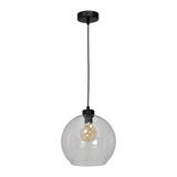 Milagro lampa wisząca Sofia Clear E27 czarna MLP6576