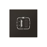 MOSAIC - Gniazdo USB typ A + typ C z szybkozłączem, Legrand